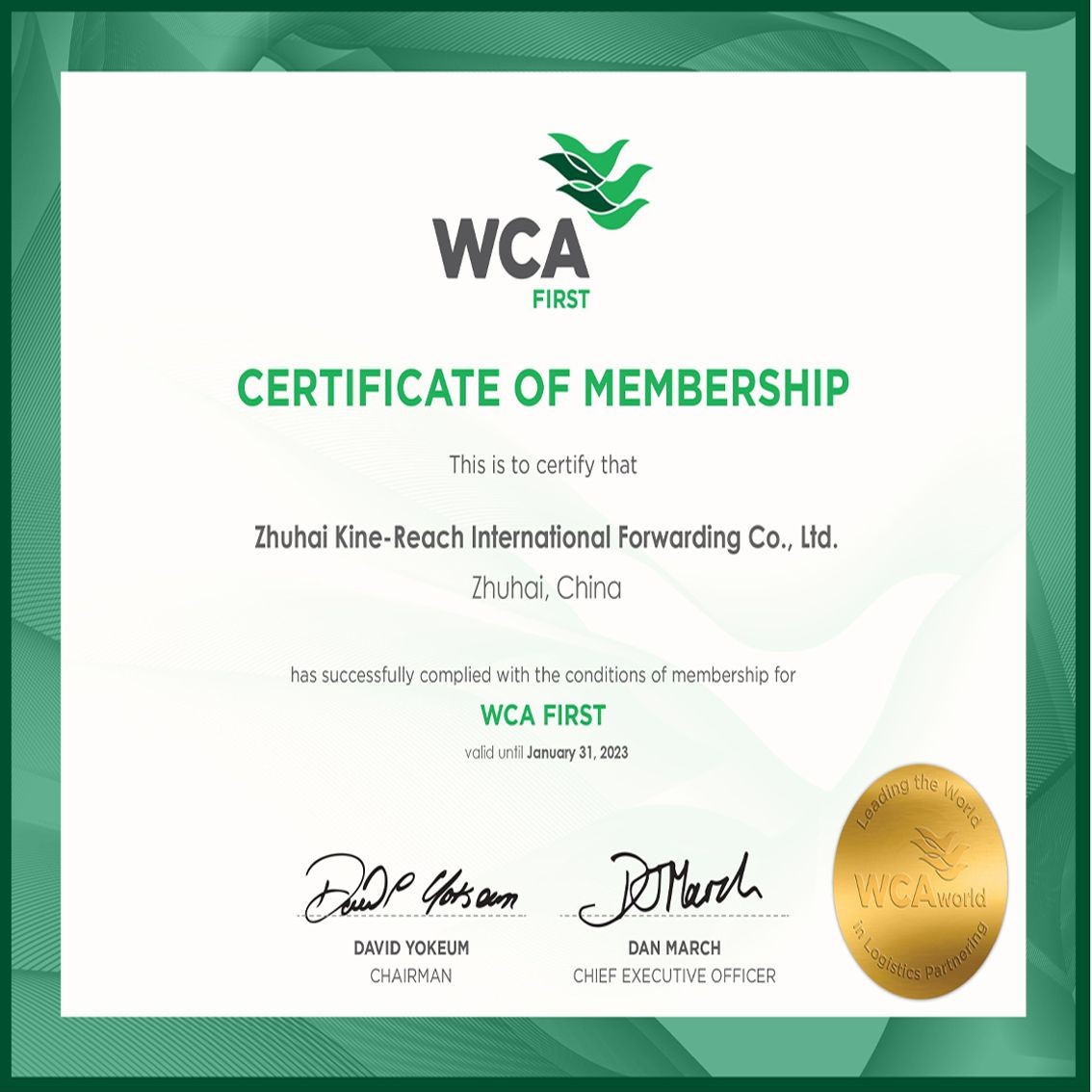 Member of WCA Alliance